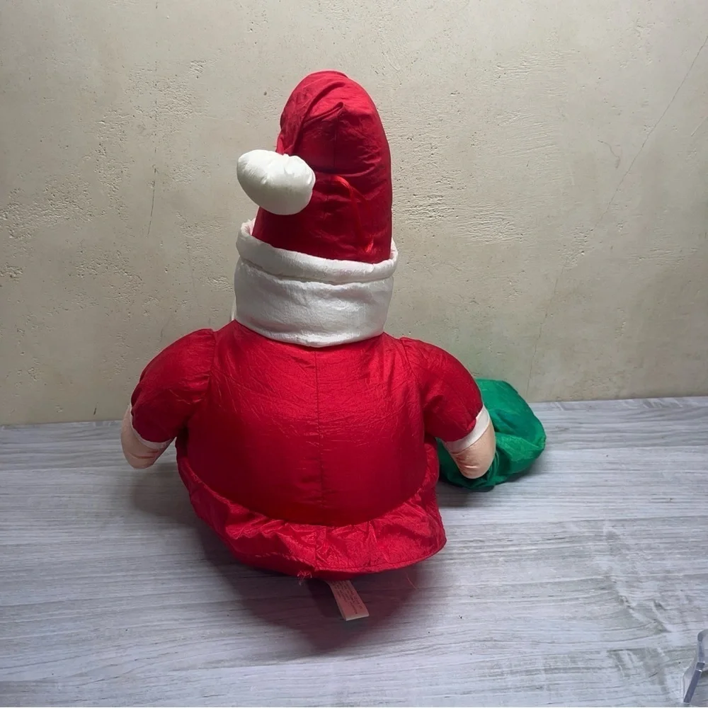 International Silver Co. Paracutes Vintage Nylon Parachute Stuffed Santa Claus